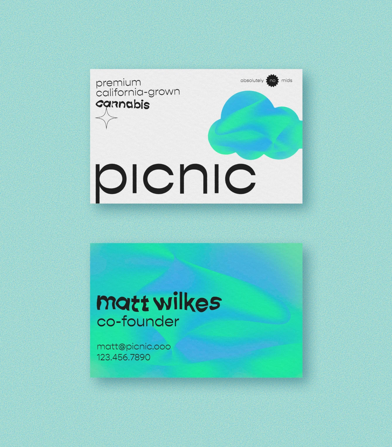 Picnic business card design